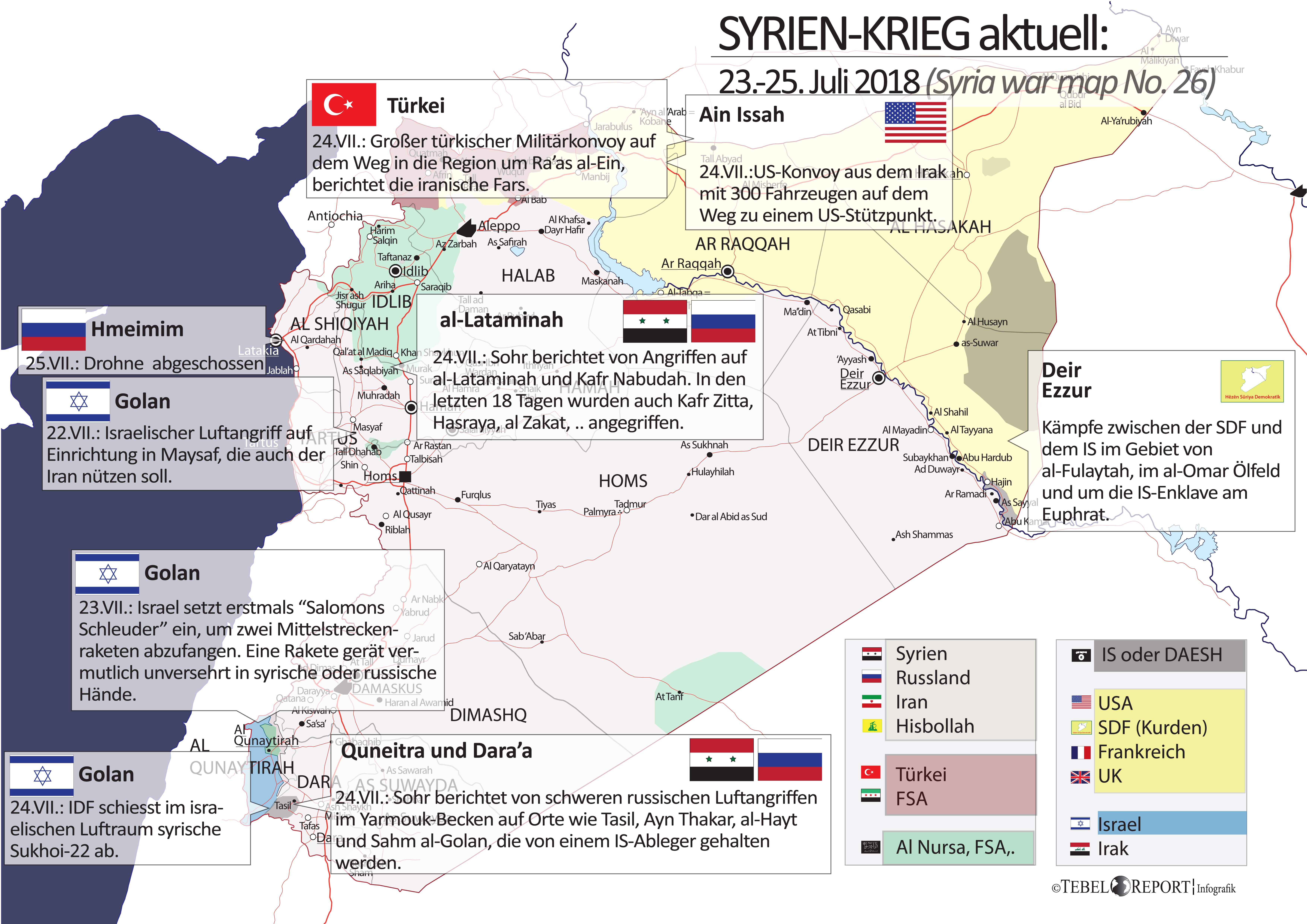 Tebel-Report ¦ Infografik : Syrien-Krieg Aktuell (Syria War Map) Nr. 26 ...