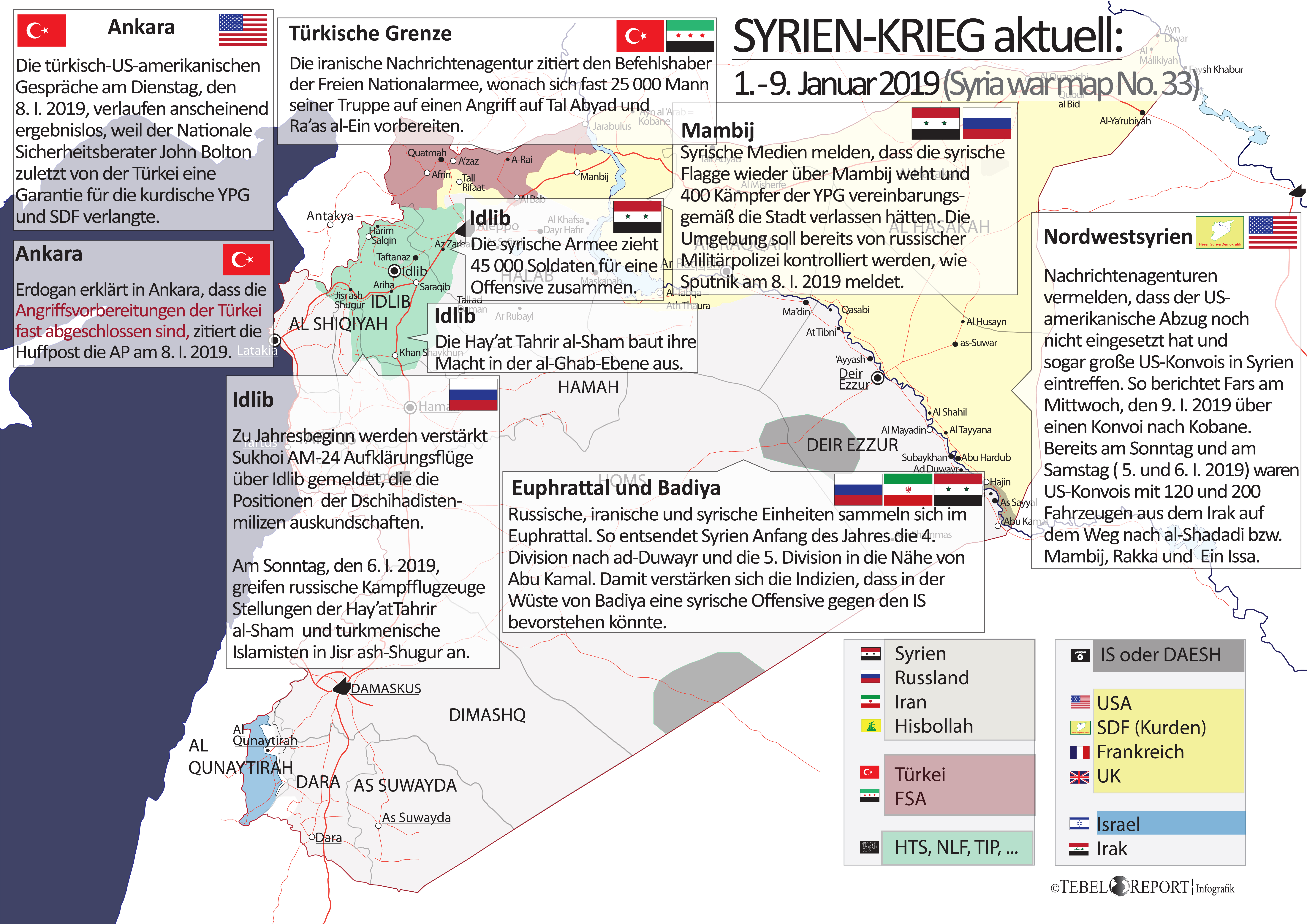 Tebel-Report ¦ Infografik : Syrien-Krieg Aktuell (Syria War Map) Nr. 33 ...