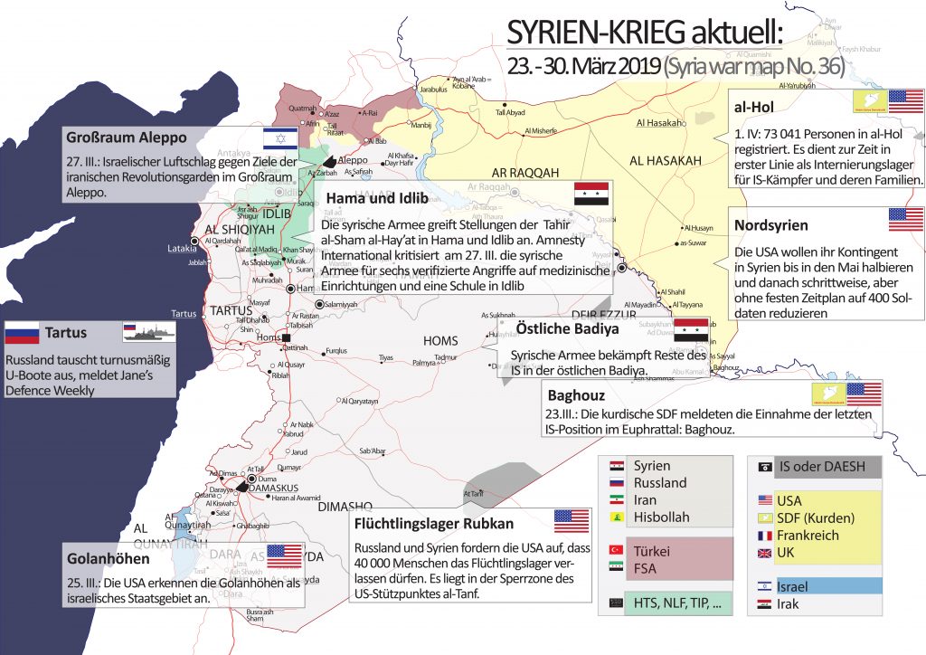 Infografik : SYRIEN-KRIEG AKTUELL (Syria War Map) Nr. 36, 23. – 30 ...